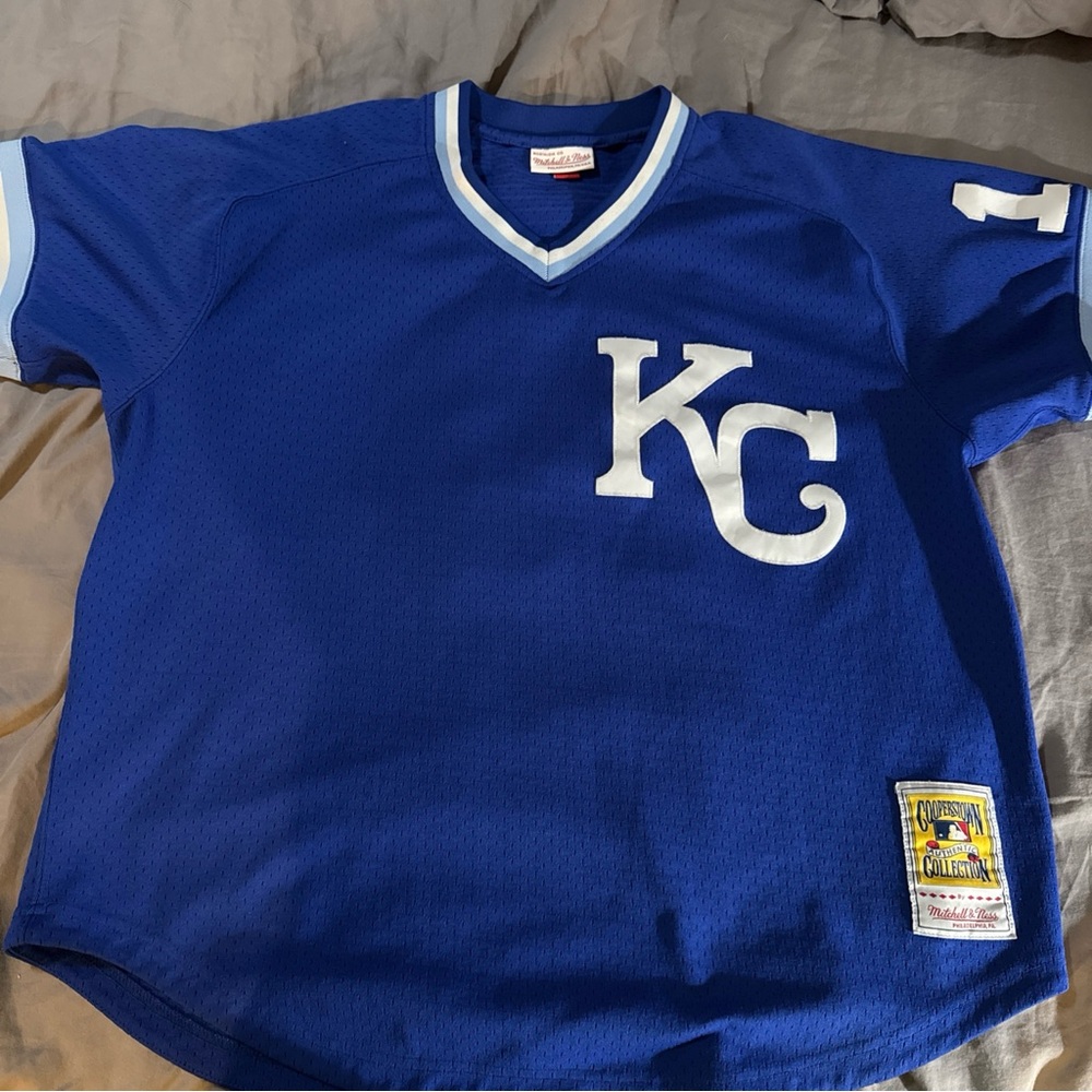 Mitchell & Ness Blue KC Royals Bo Jackson BP Jersey